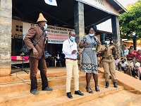 MANEB dramatists during one of their performances at Nyungwe Primary School